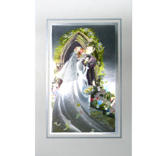 Stunning Art Foil 3D Wedding Cards "Wedding" 