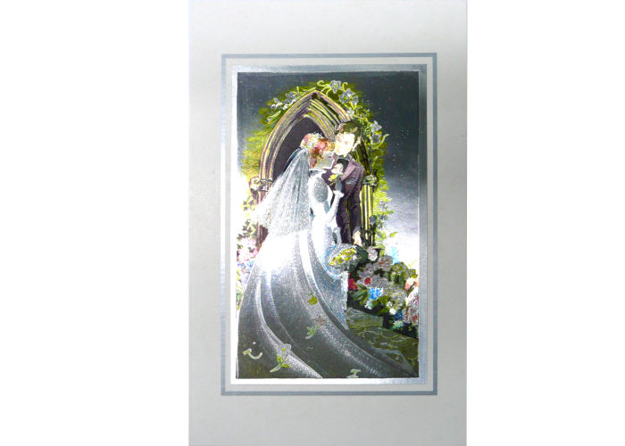 Stunning Art Foil 3D Wedding Cards "Wedding" 