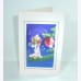 Original Art Foil 3D High Quality New Year's Card "Fairy on Christmas Tree"