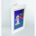 Original Art Foil 3D High Quality New Year's Card "Fairy on Christmas Tree"